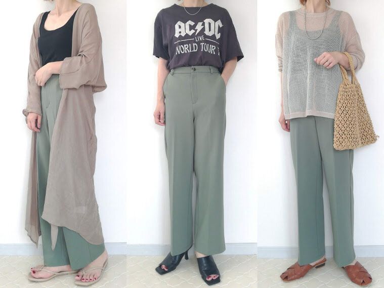 【GU】衝撃の安さに思わず衝動買い！390円のカラースラックスは着回し力も抜群で夏コーデにもおすすめ！