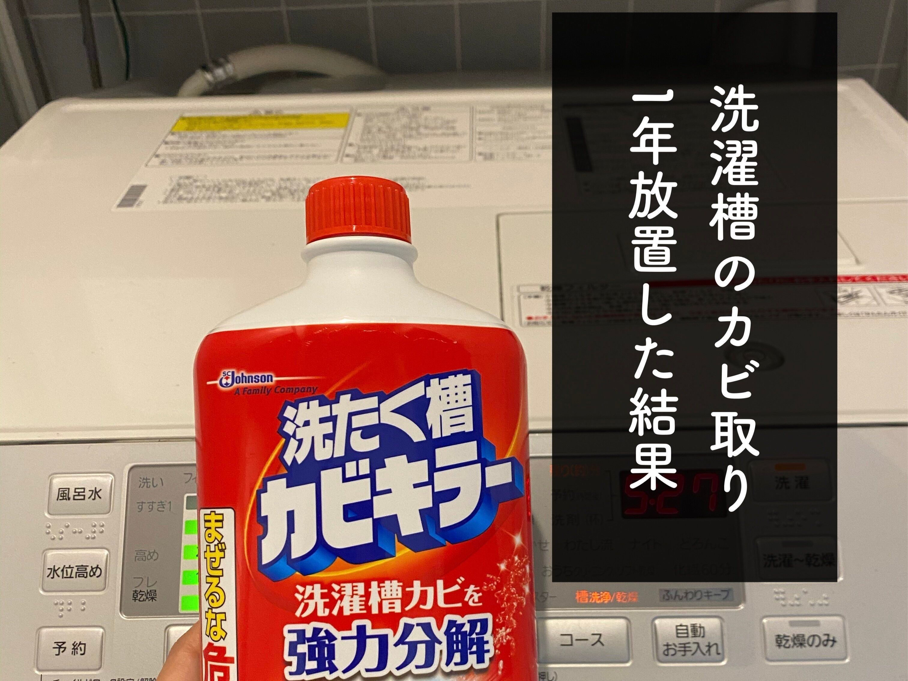 【衝撃】1年ぶりに洗濯槽のカビ取りをした結果…