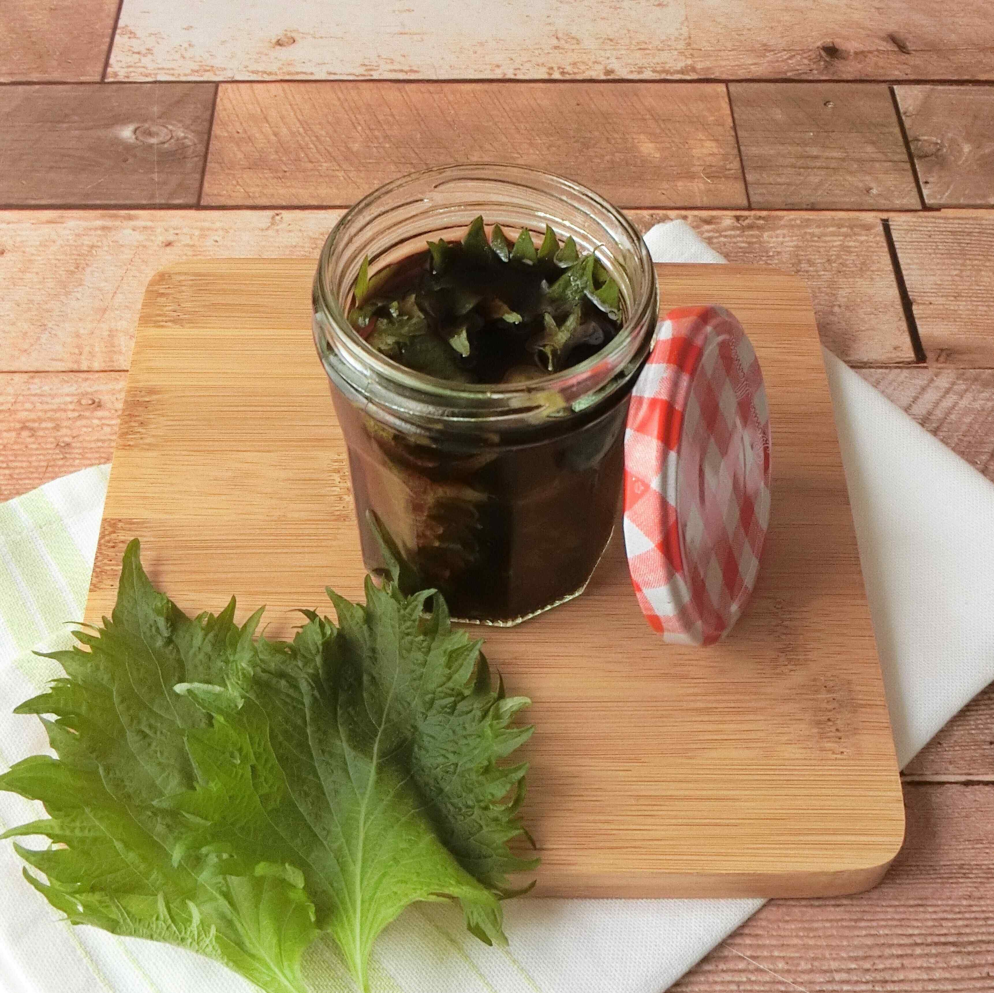 材料2つでできる、万能調味料「シソしょう油」は香りが良くて簡単味付けにピッタリ！！