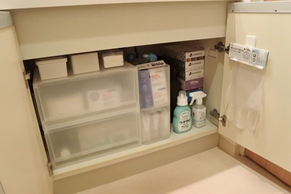 洗面台下のゴチャゴチャは、100均グッズで解決できた！