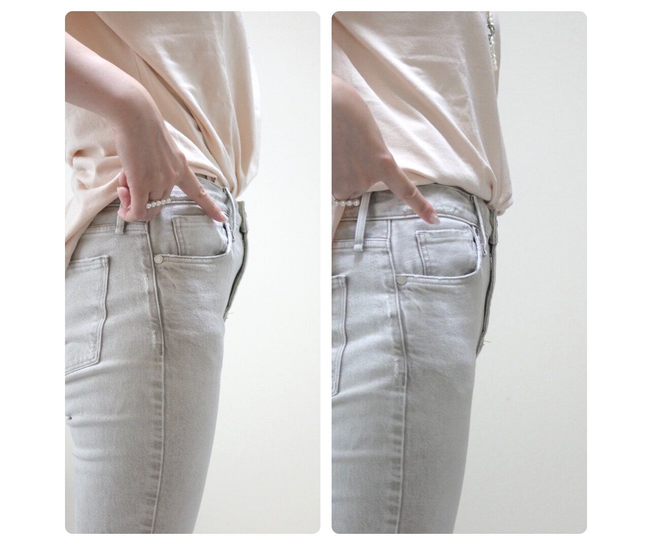 1分でできる！お腹まわりがごわごわしない簡単なタックインの裏技