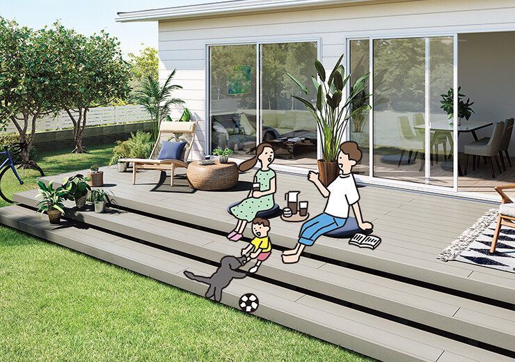 おうちカフェにベランピング。デッキ空間で家族の時間がもっと楽しく