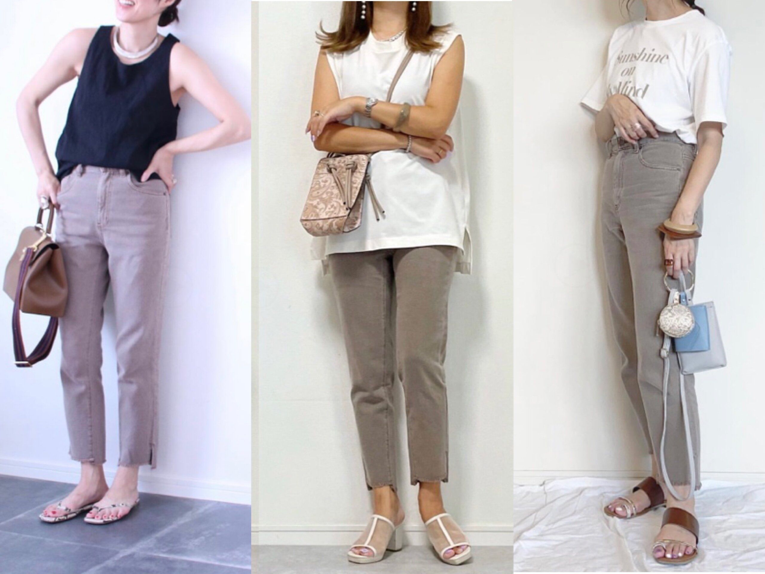 【GU】秋先取り！トレンドのブラウンデニムは「カットオフスリットテーパードデニム」が大正解！