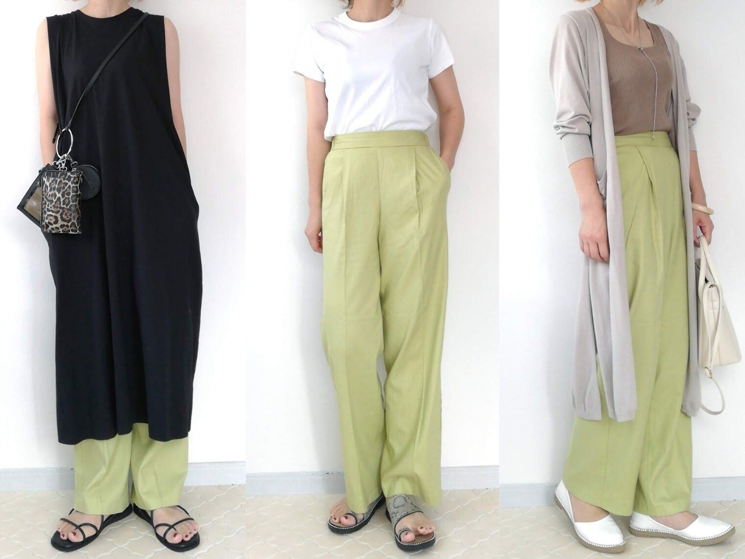 【GU】今年の「リネンパンツ」はきれい色にトライ！40代の着回し夏コーデ