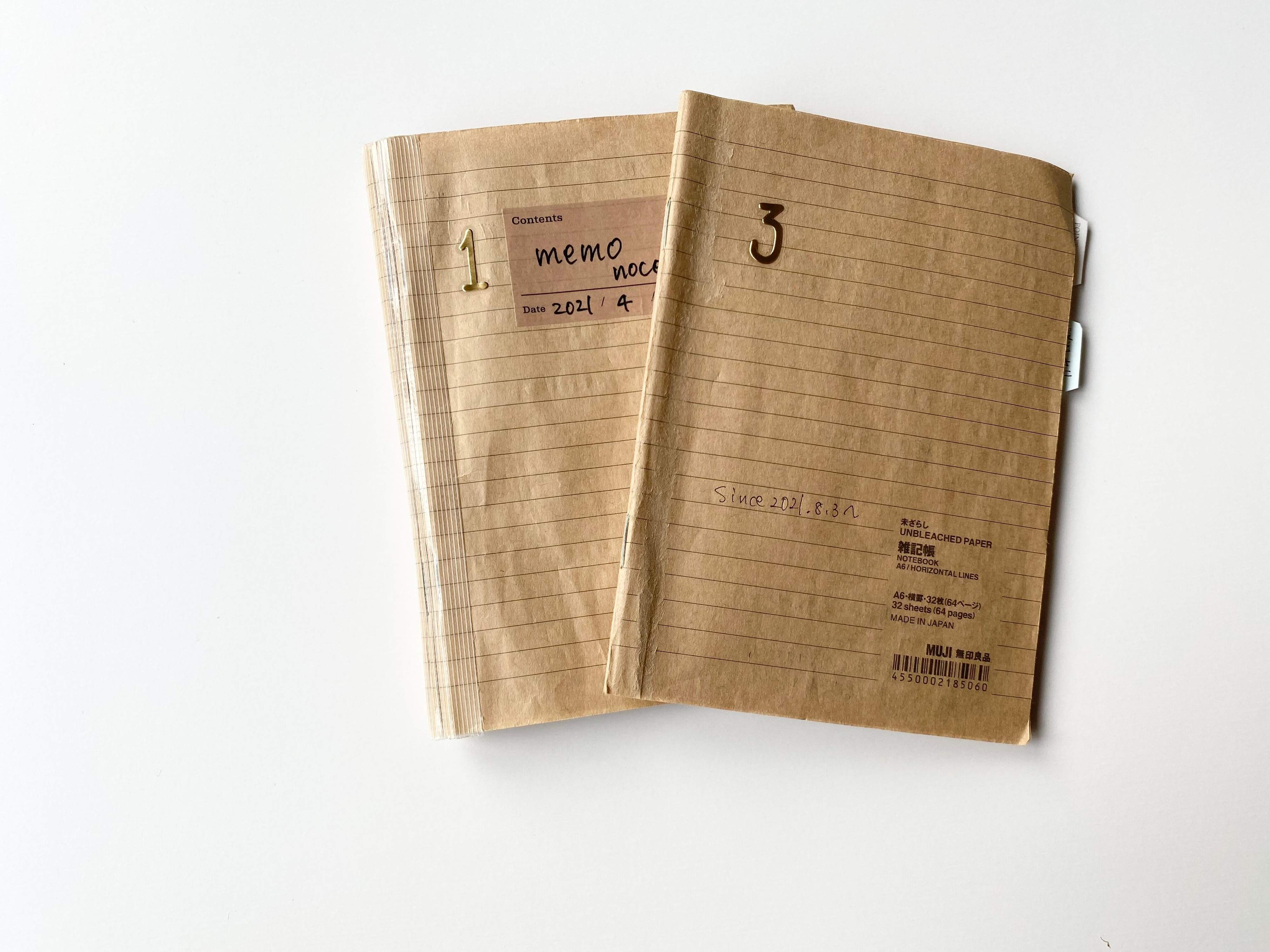 たったの39円！コスパ最強の無印良品の未ざらし雑記帳が使える！