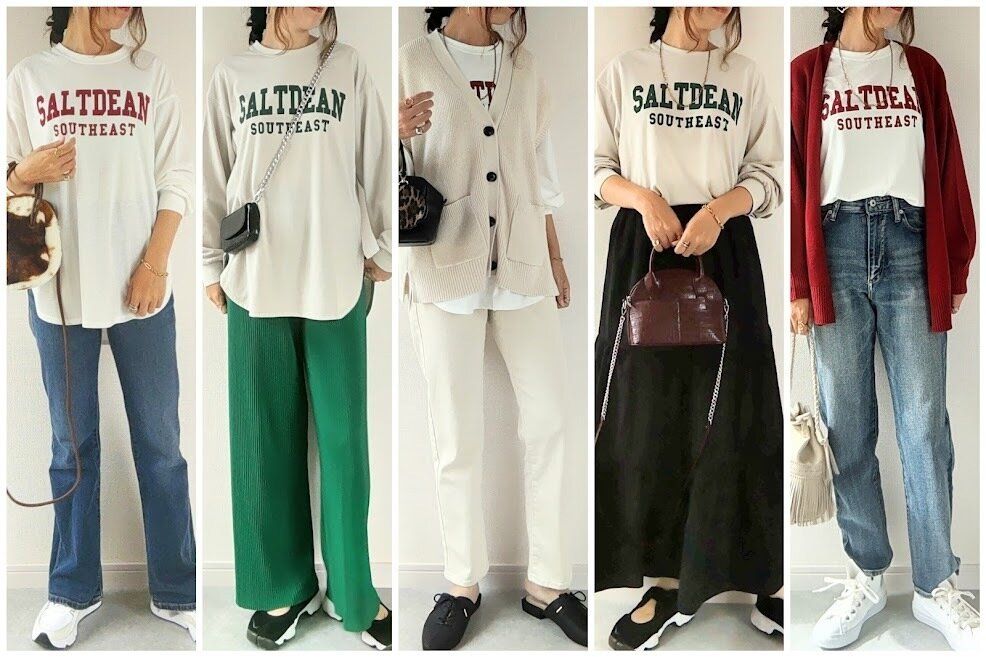 【しまむら】秋にぴったりのアイテムは思わず2色買いしても約2,000円！大人気ロゴTシャツをゲットして！