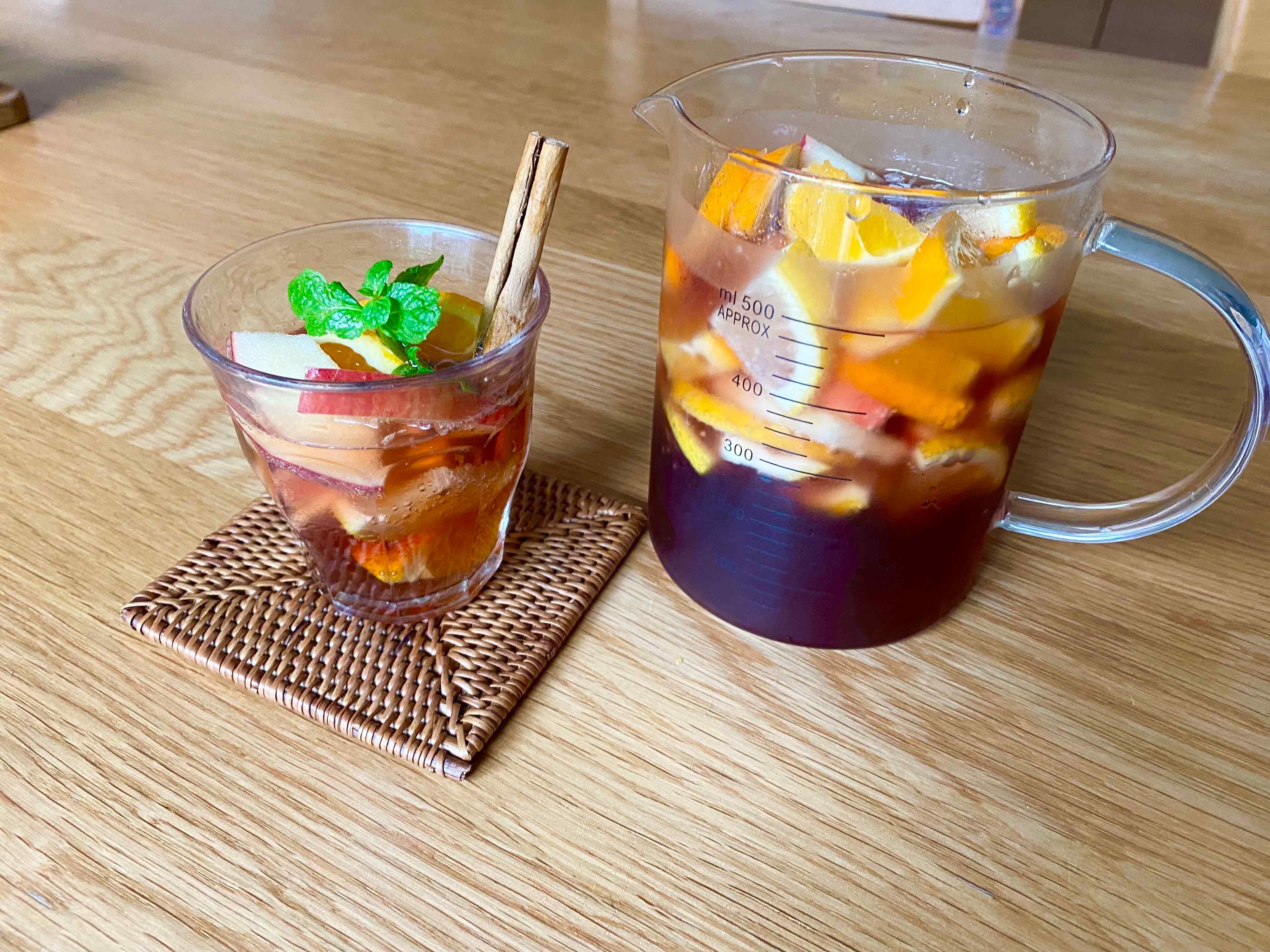 授乳ママでもお洒落なカクテル気分！簡単「ノンアル・サングリア」レシピ