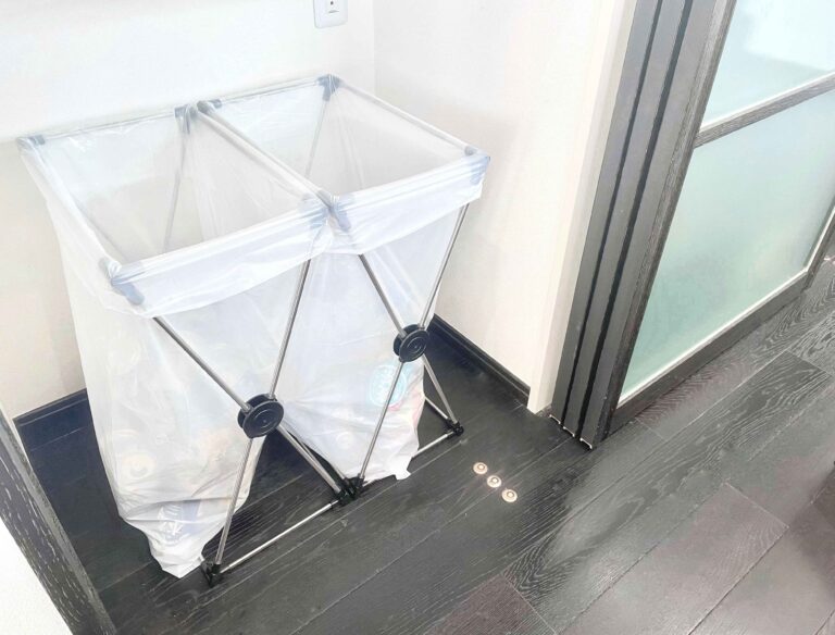 【楽天】市販の45Lサイズのごみ袋がそのままかけられるゴミラック
