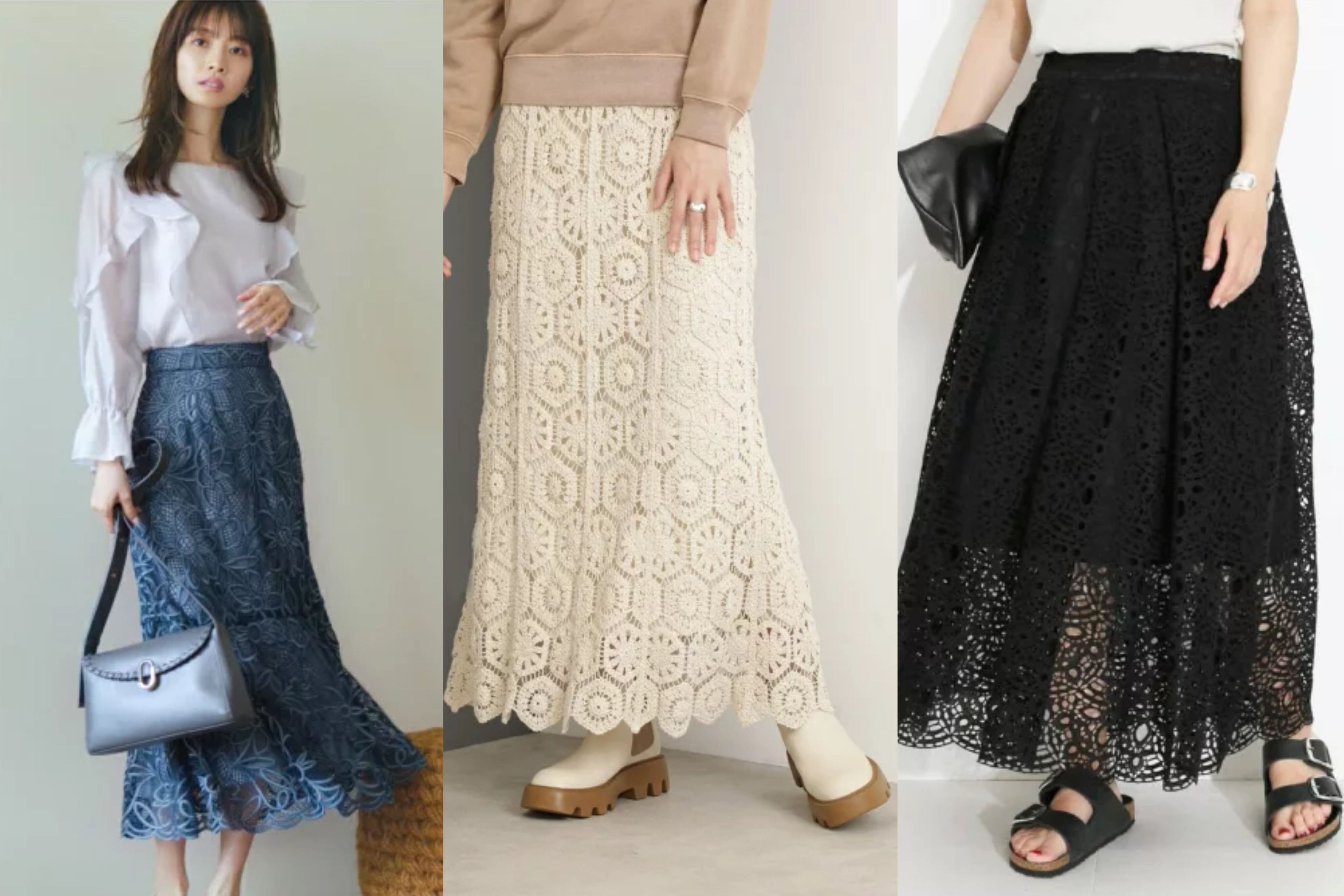 オンオフ活躍！40代のレーススカートおすすめコーデ術8選