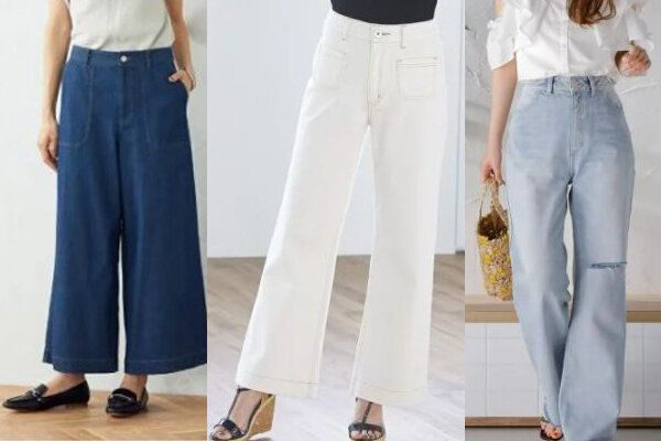 洗練スタイルが基本！40代のデニムワイドパンツおすすめコーデ8選