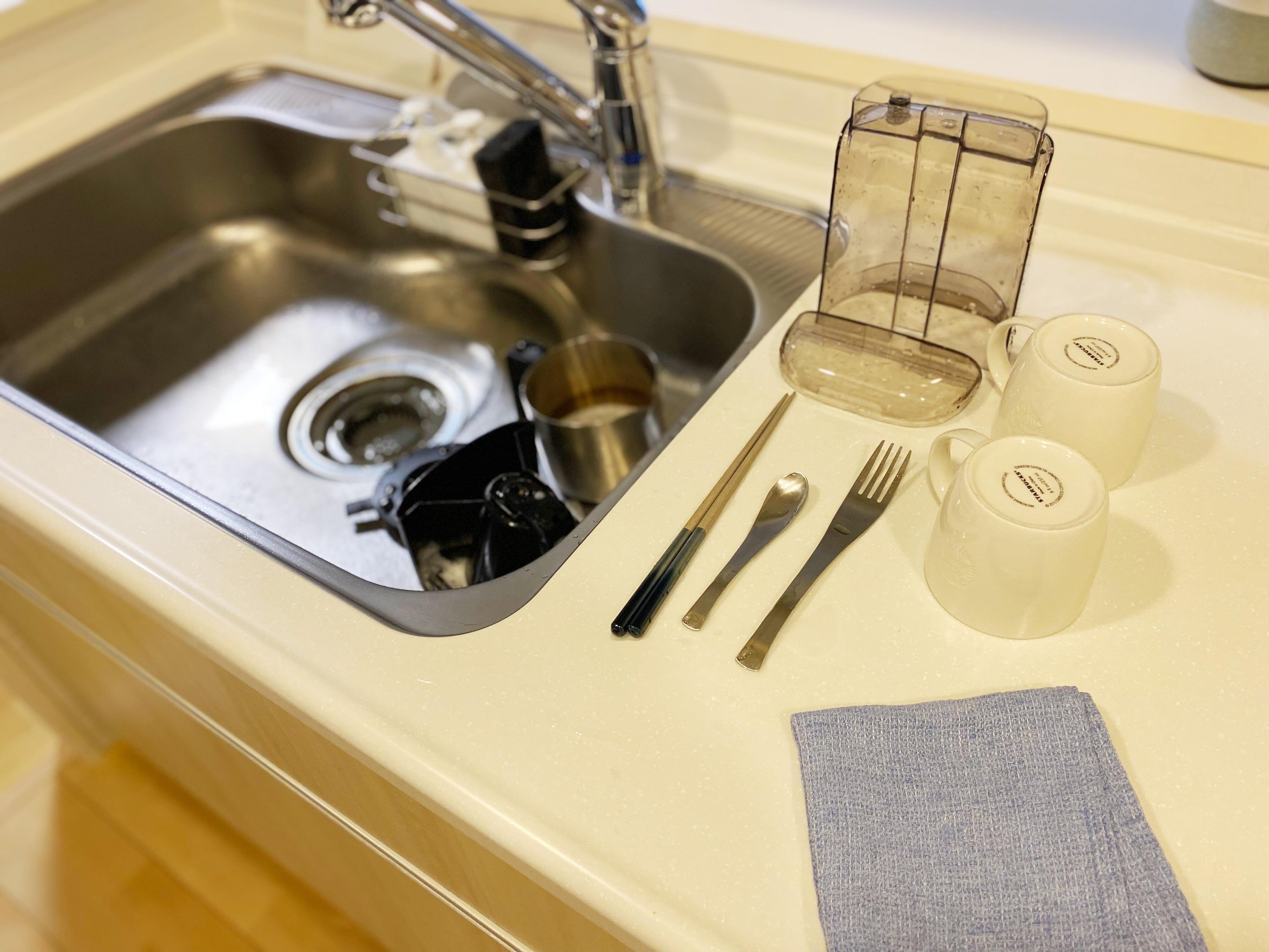 水切りかごを手放した！代わりにあのお風呂グッズがキッチンで活躍！