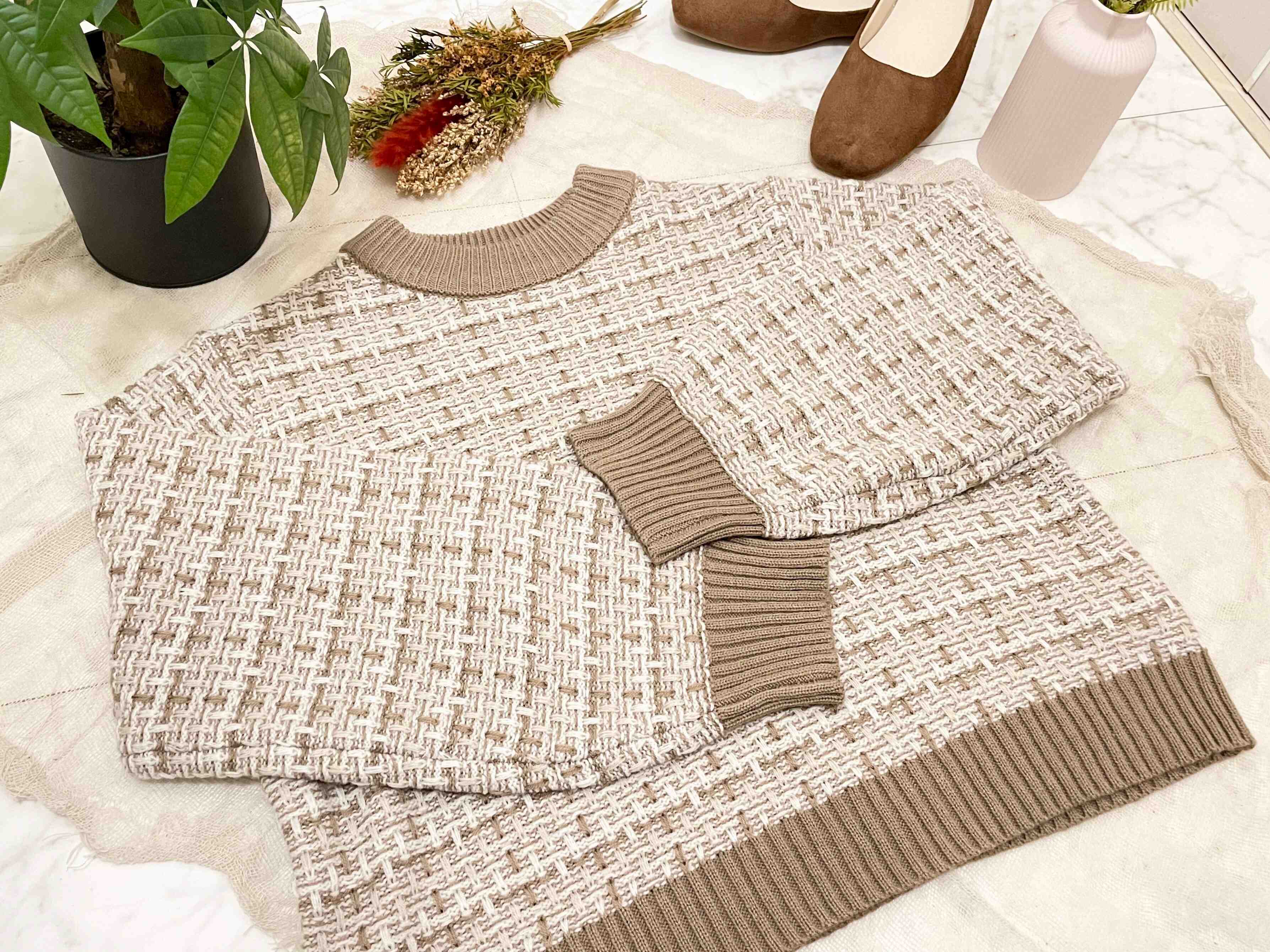 【しまむら】秋冬の定番！高見えツイードニットがかわいすぎる