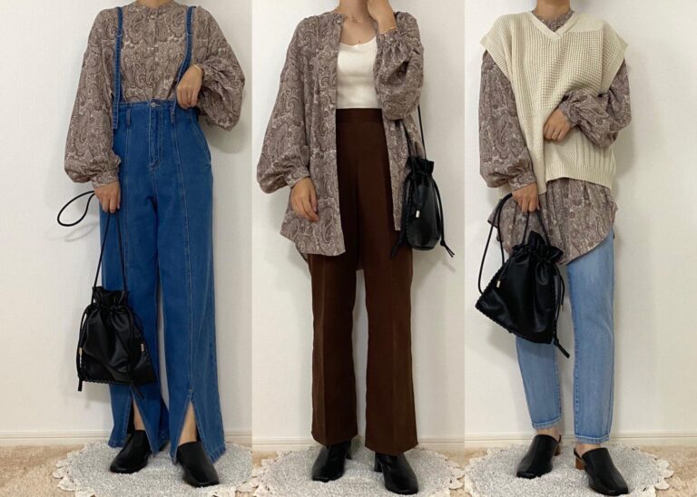 【しまむら】一目で視線を奪われた！1419円のペイズリー柄シアーシャツの高見えがすごい！