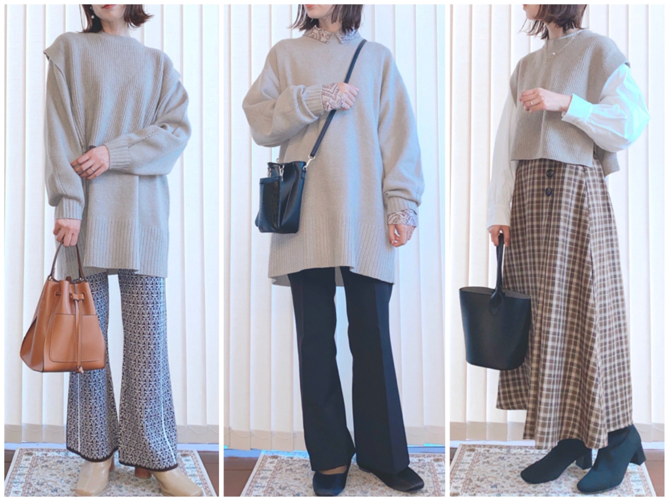 【しまむら人気コラボ】3wayで着られるレイヤードニットがお得すぎる