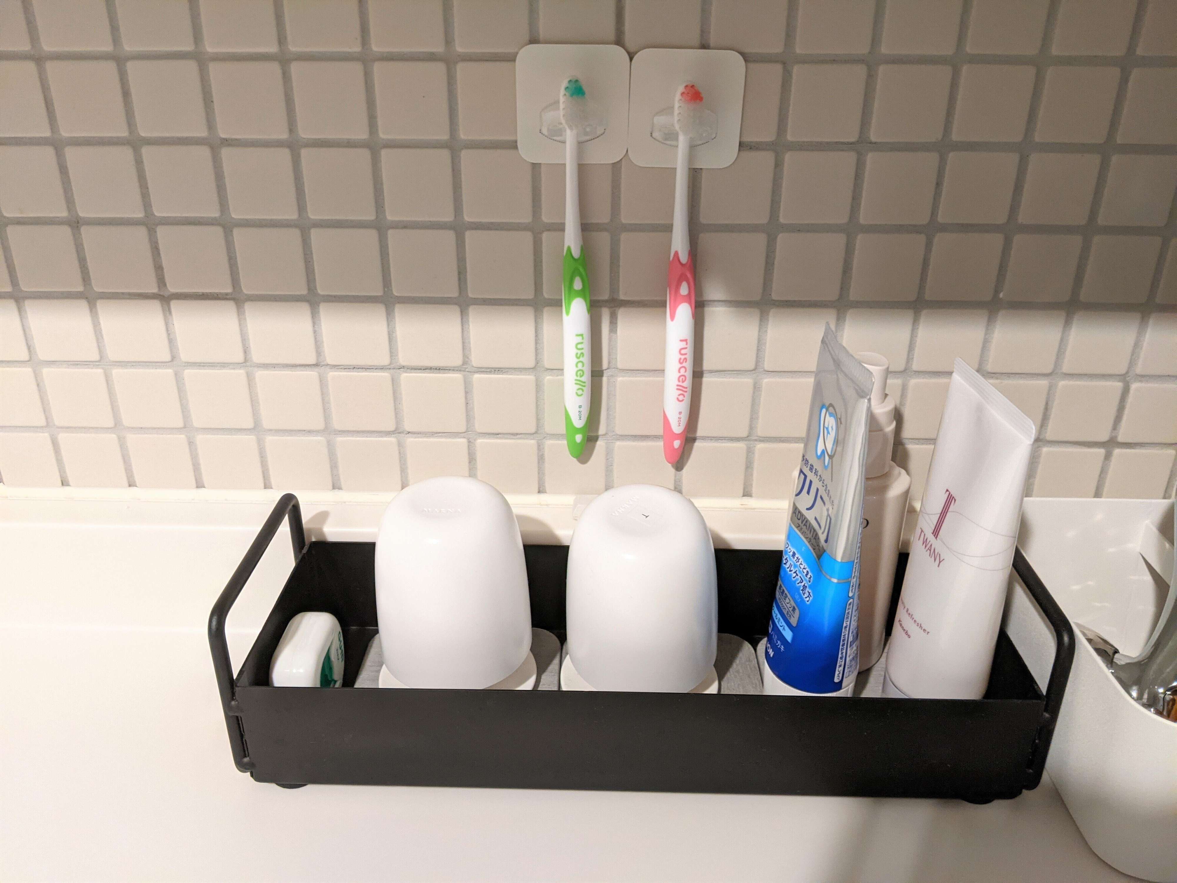 ズボラだけど衛生面が気になる主婦の“歯ブラシ＆コップ収納”