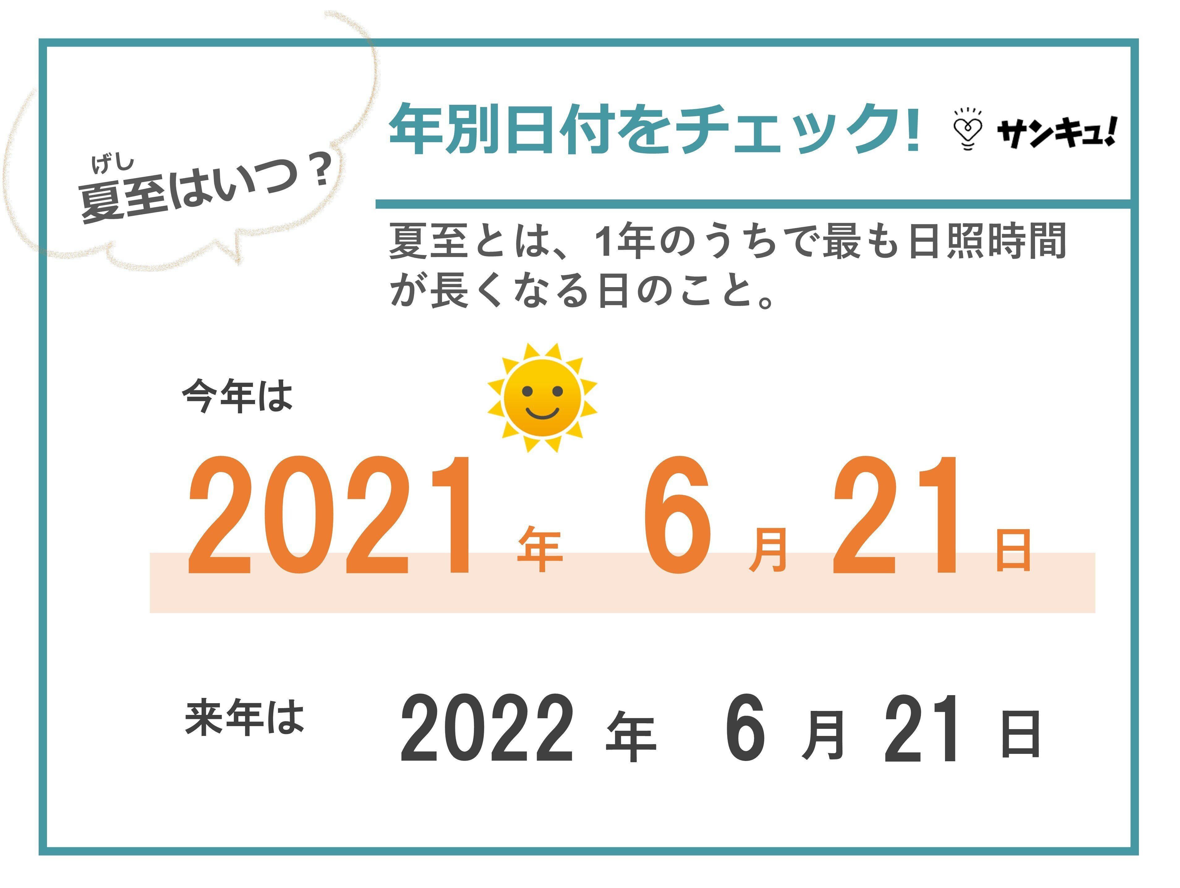 夏至とは？2022年はいつ？食べ物・冬至との関係・日照時間、海外の慣習まで解説