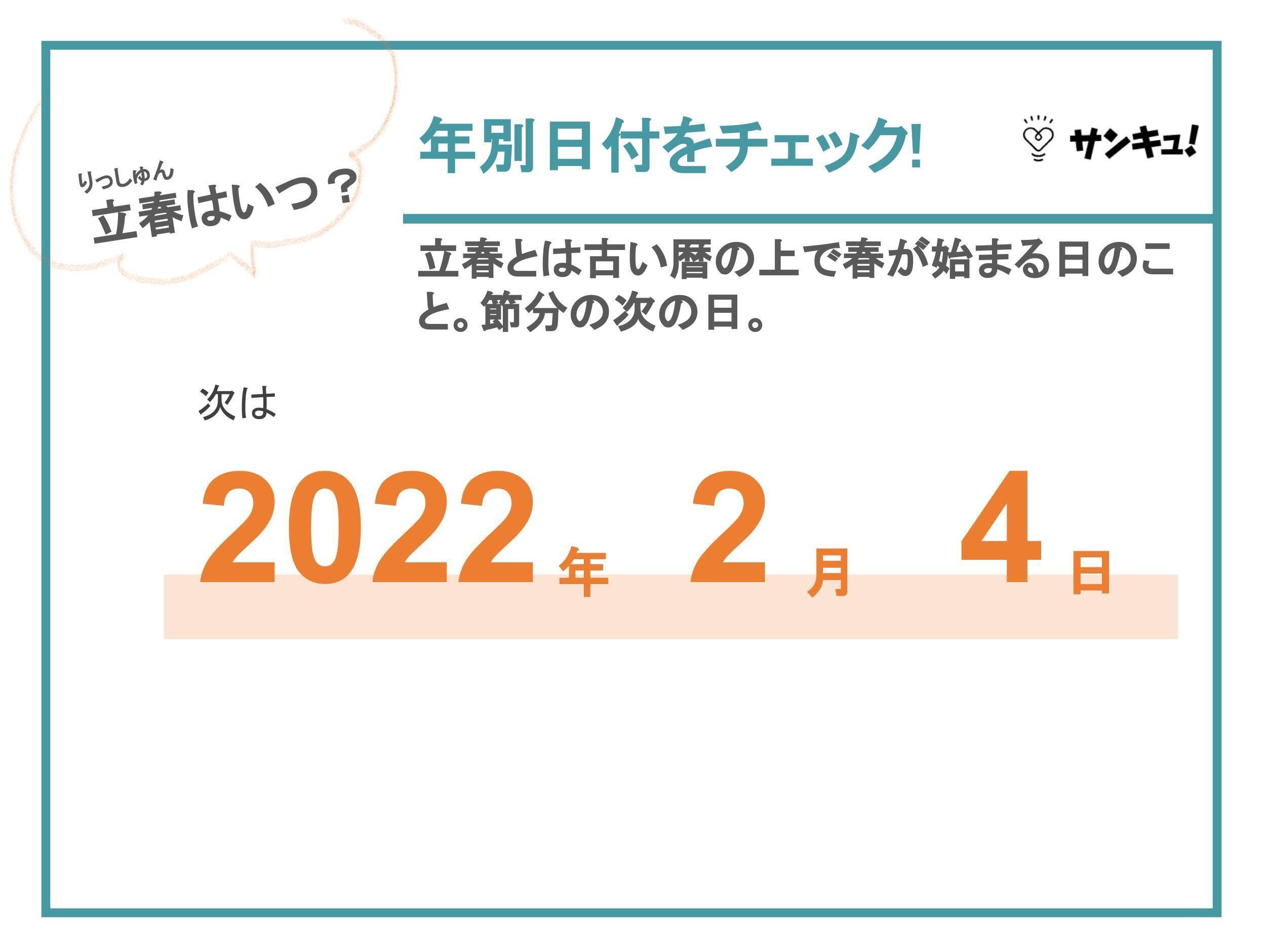 立春とは？2022年はいつ？節分・春分との違い、花や食べ物、時候の挨拶まで解説