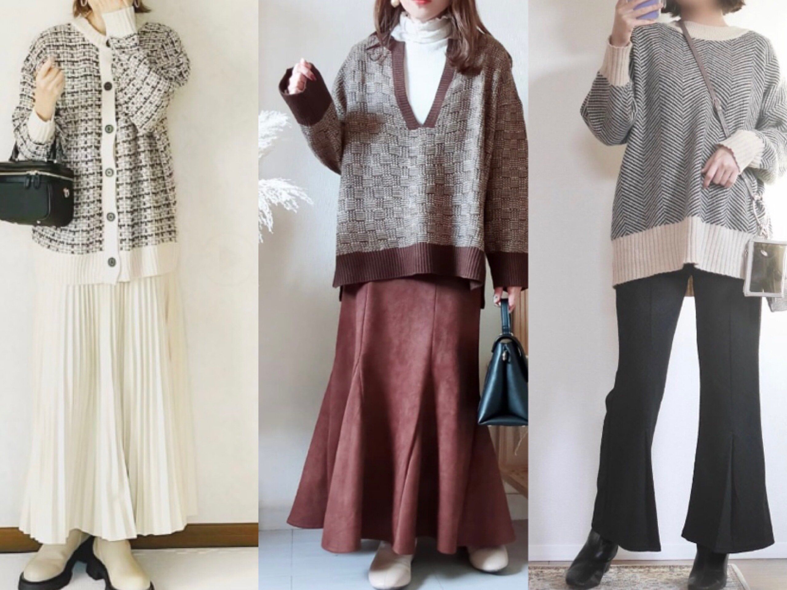 「ニットを買うならしまむらへ」おしゃれ上級者になれる！柄ニットコーデ5選