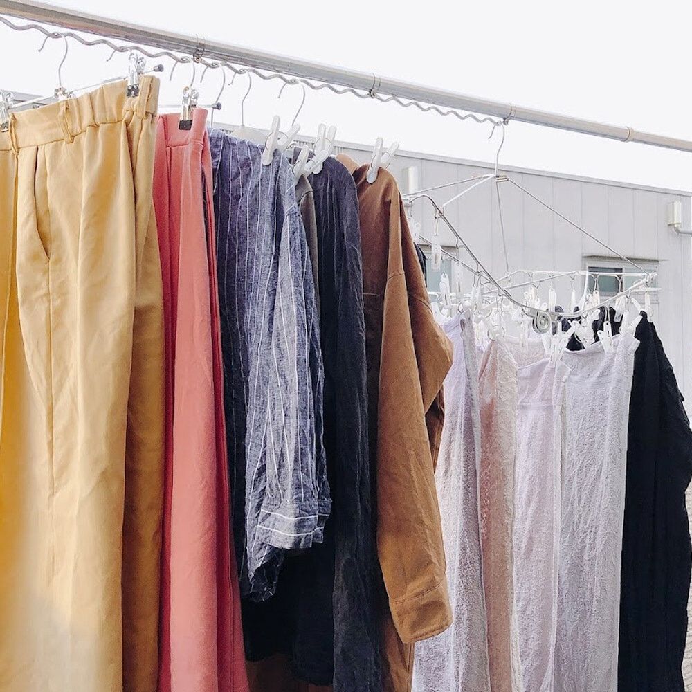 ハンガーを共通化したら洗濯ものを取り込むのがラクになった！