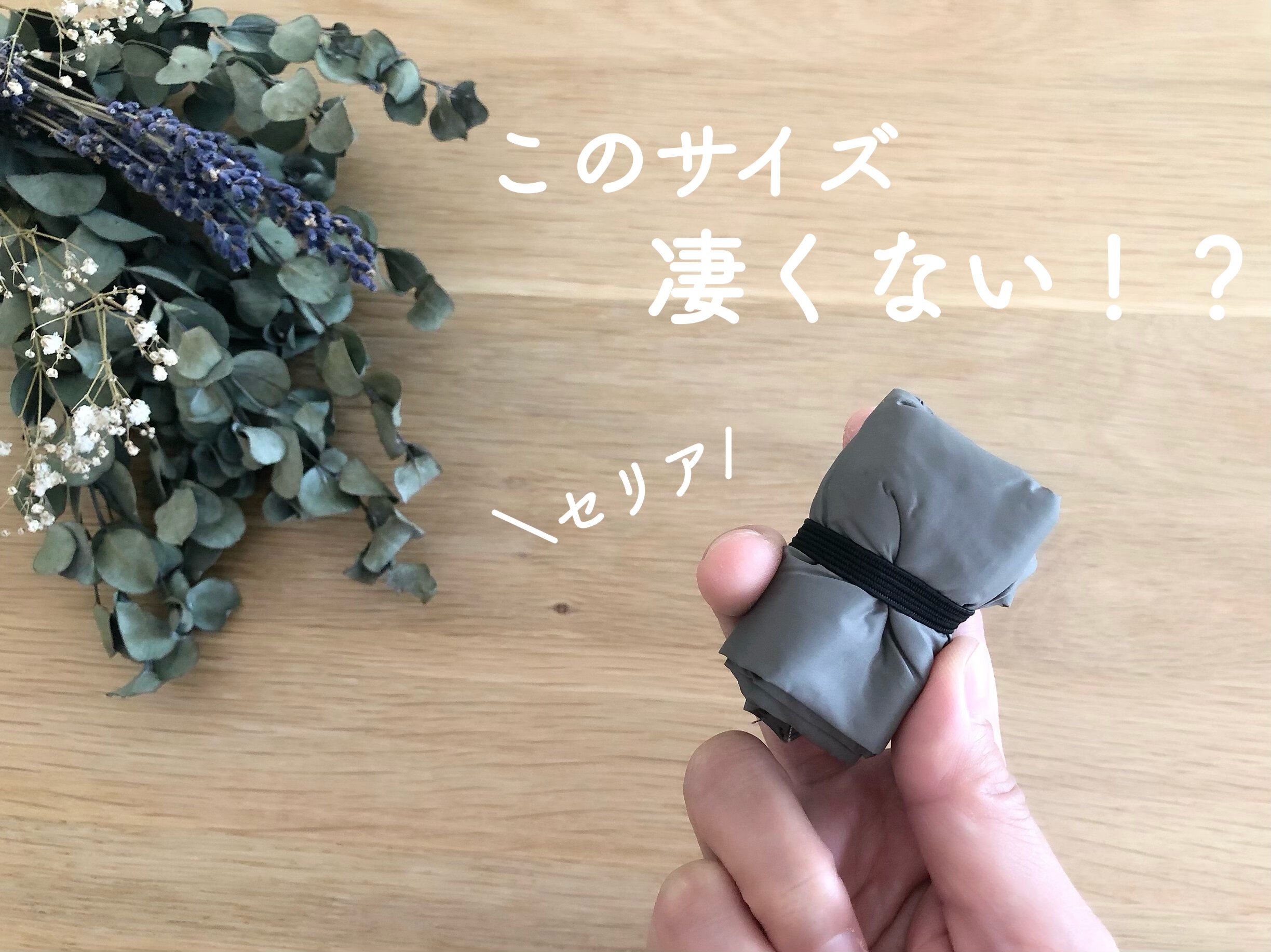 【セリア】小さすぎてビックリ！超コンパクトなエコバッグ