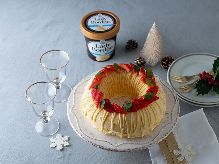 クリスマスに家族で作ろう♪ふわ濃い「レディーボーデン」の超簡単アレンジスイーツ