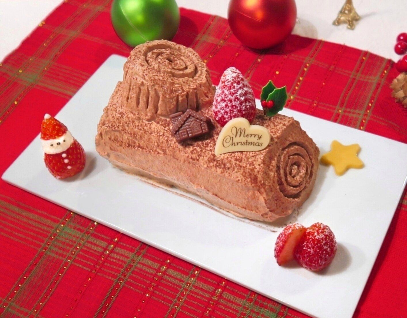 「まるごとバナナ」で超簡単！極上クリスマスケーキ【ブッシュ・ド・ノエル】のつくり方