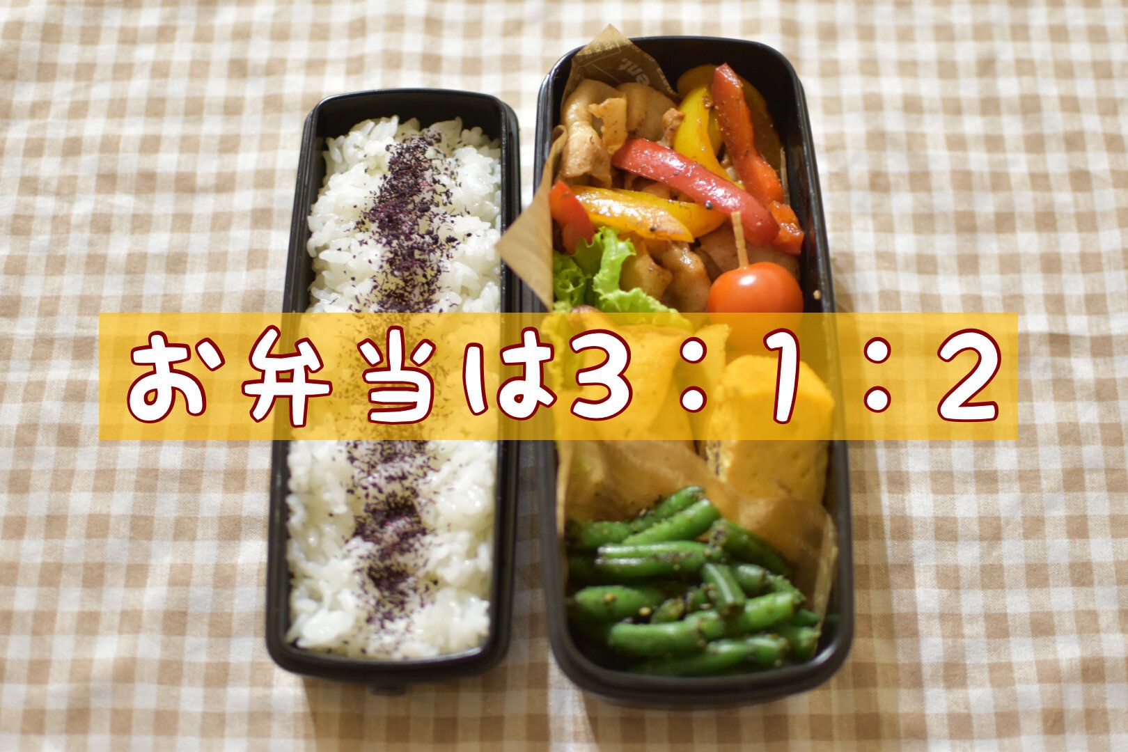 お弁当の正しい詰め方知ってる？栄養バランスが整う面積比とは