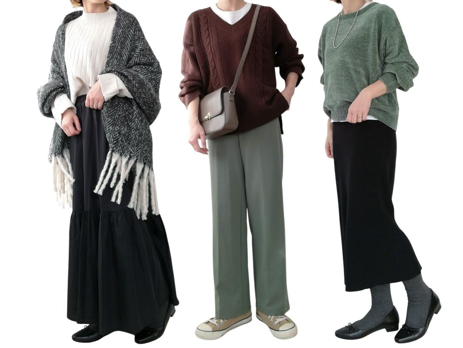 【GU】若作りしすぎてイタくならない！GU990円ニットで叶うおしゃれ冬コーデ6選