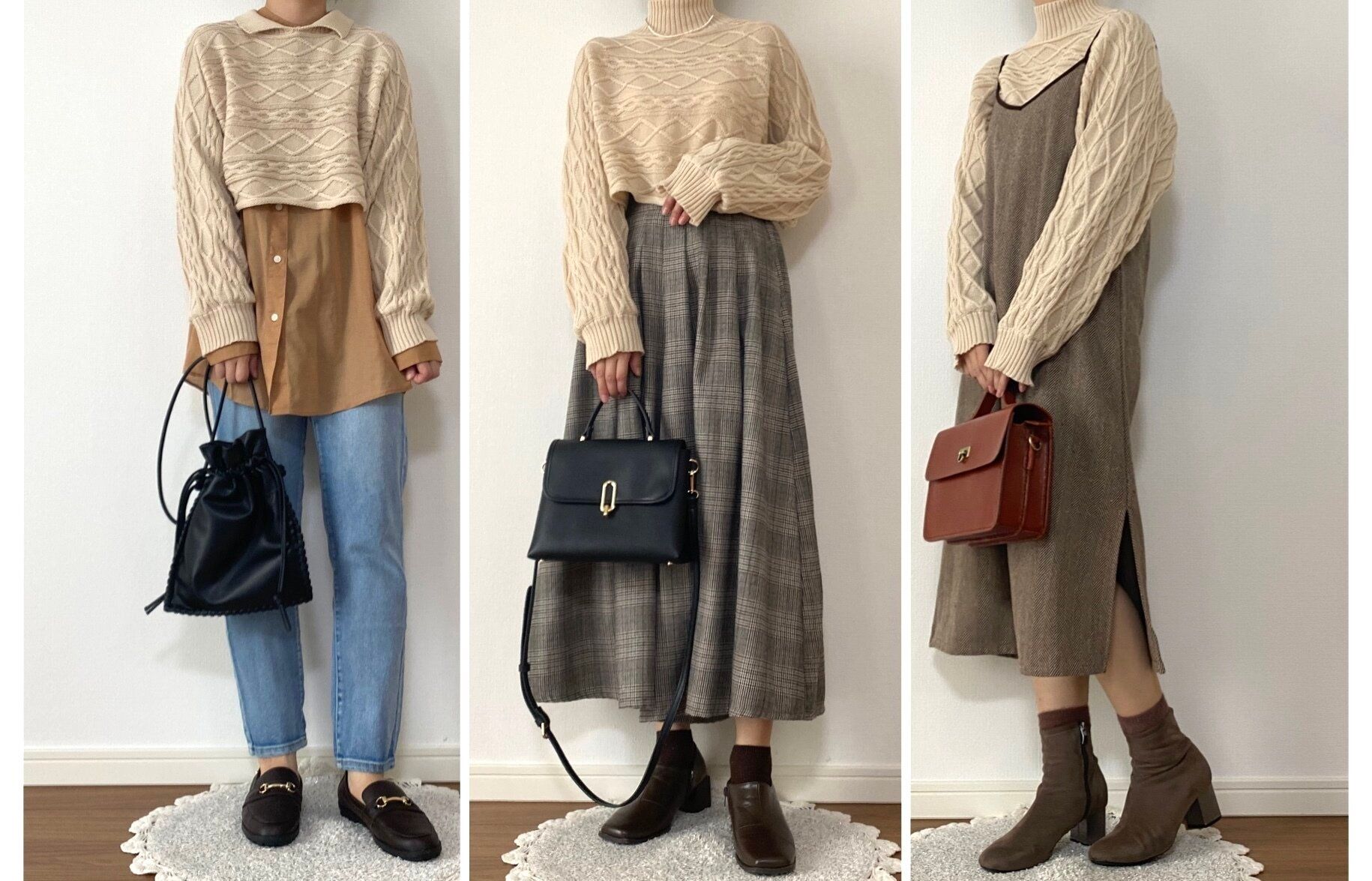 【しまむら】1419円なのに2wayでハイネックと襟付きニットが楽しめちゃう！？