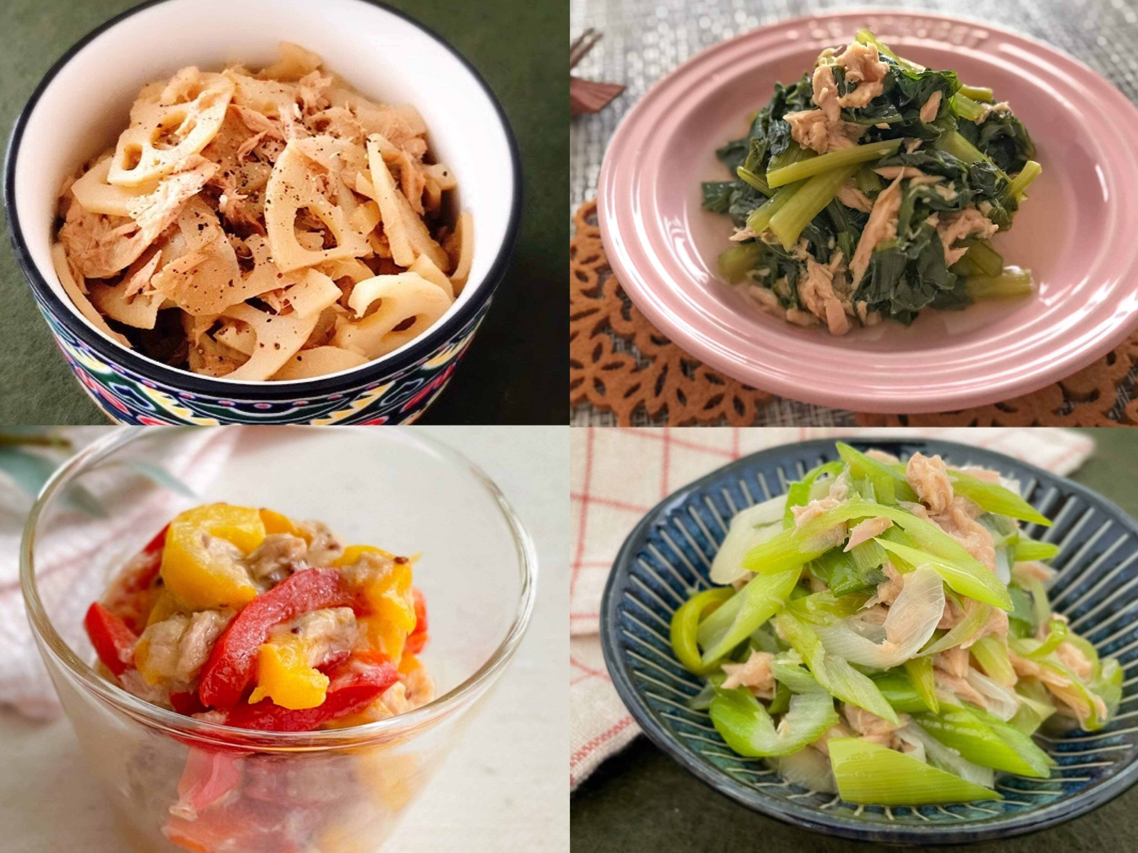 【材料5つ以内＆5分で完成】ツナ缶×野菜のおすすめレシピ4選