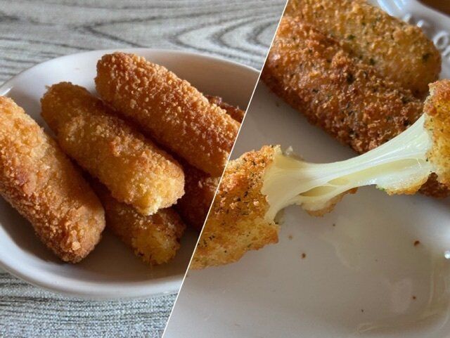 【コストコVS業務スーパー】チーズフライ食べ比べ！チーズがよく伸びるのはどっち？