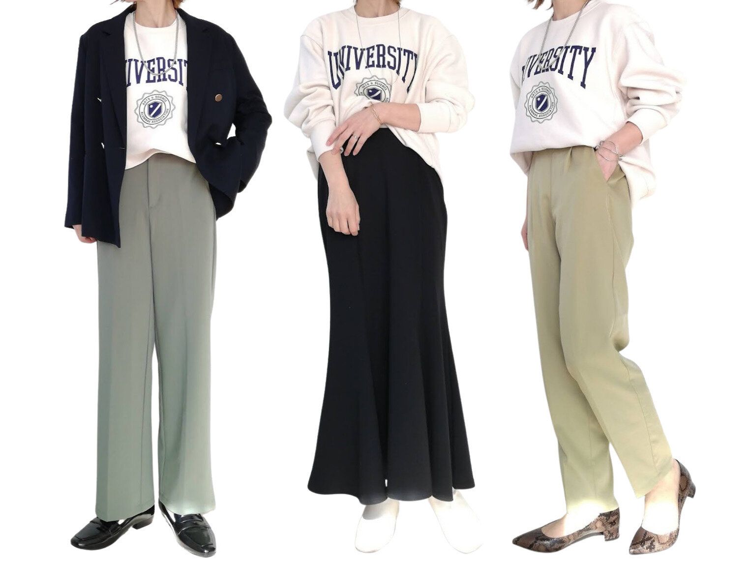 【GU】アラフォーは「ロゴスウェット」どう着る？OK＆NGコーデで解説！