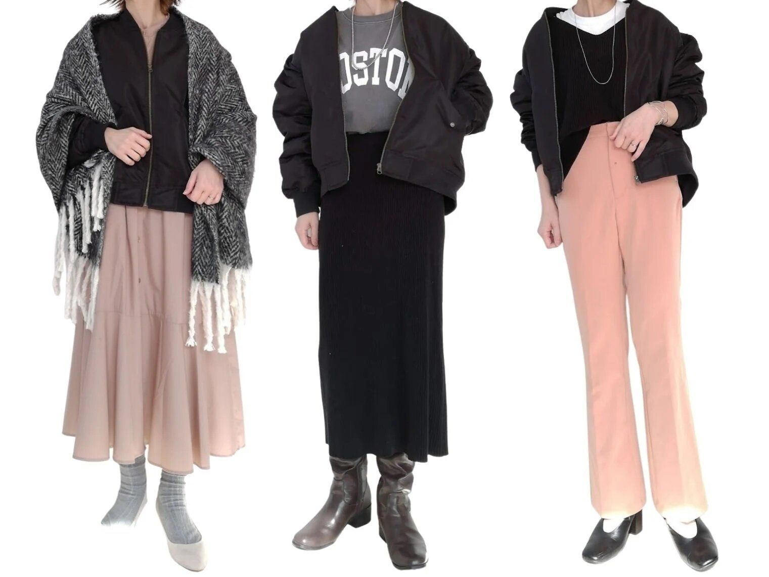 40代が着るとダサ見え!?「ミリタリーブルゾン」OK＆NGコーデ