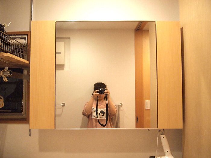 鏡裏収納が無印良品の「ステンレスボトルラック」で大改善！