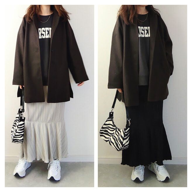 【しまむら】２色買いしたプリーツ×マーメイドの次世代ハイブリットスカート