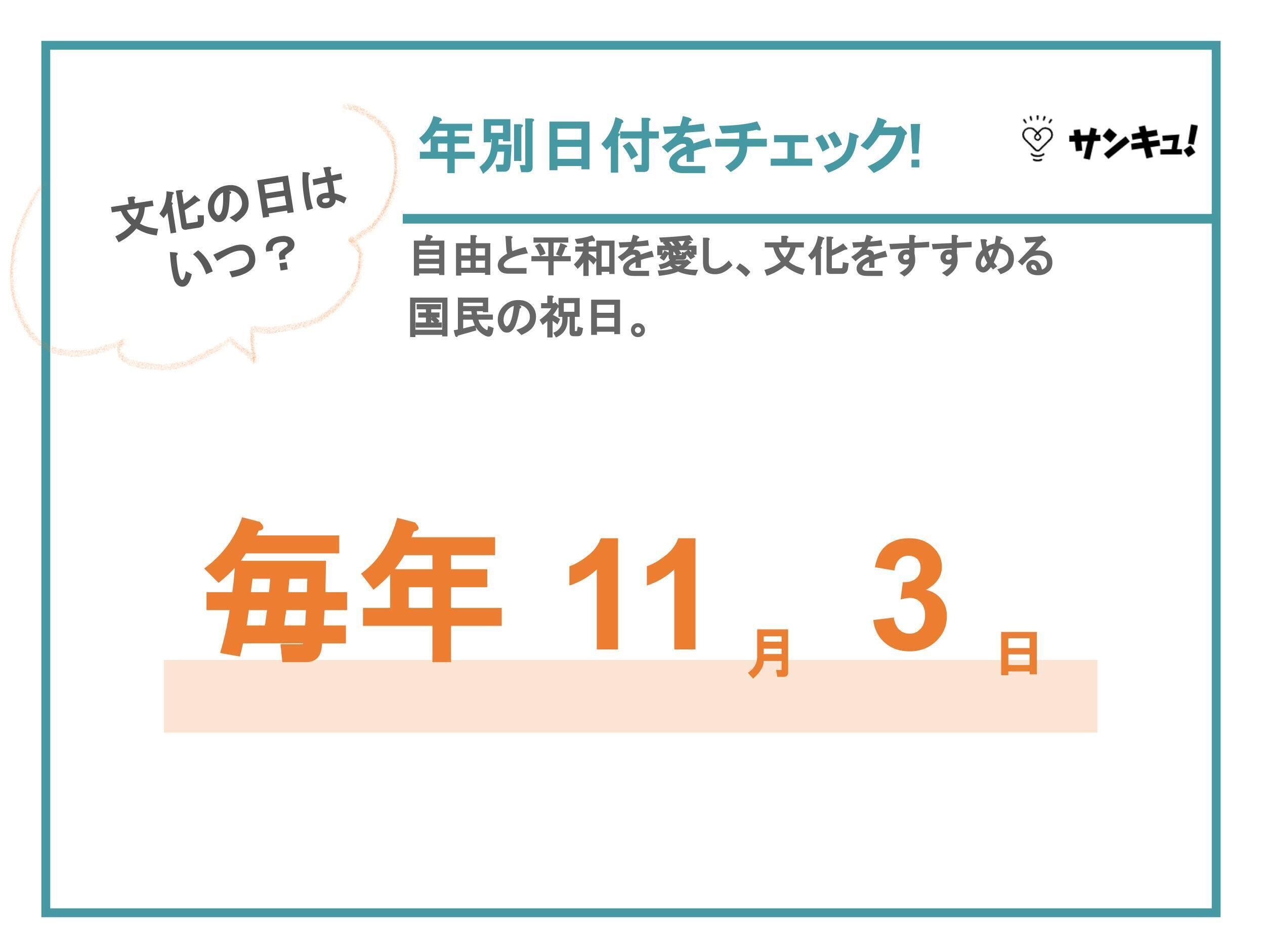 「文化の日」とは何の日？由来や子どもと楽しめるイベントを紹介
