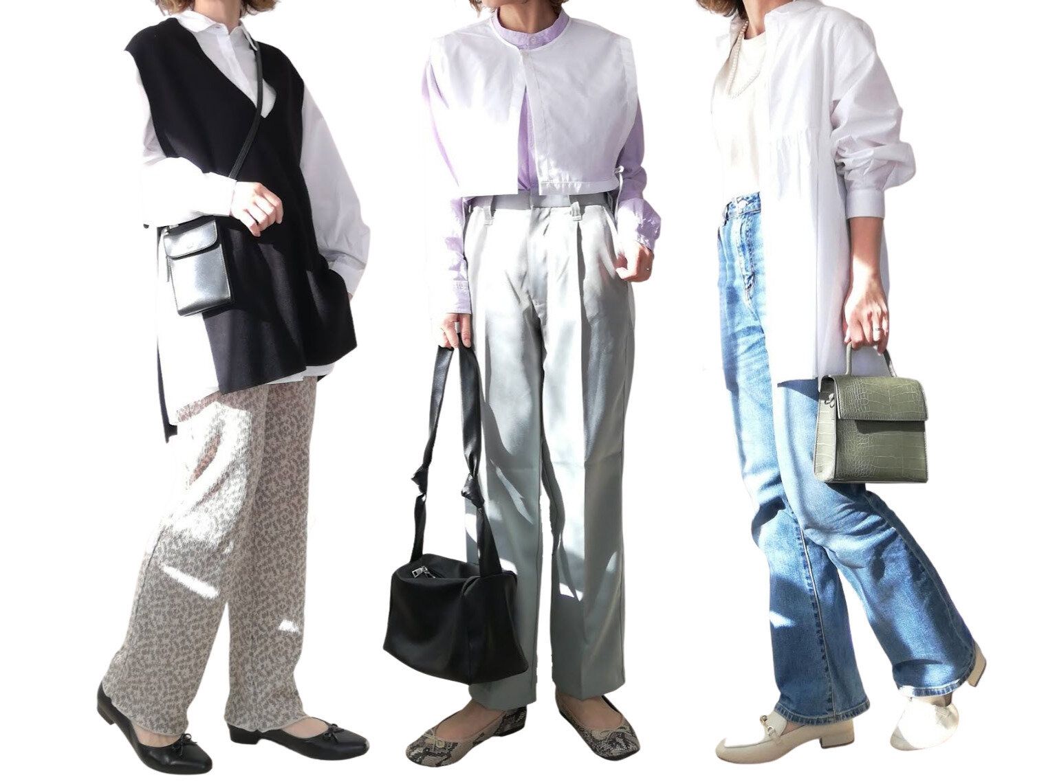 「イタいおばさん」にならない「変形ブラウス」の着こなしって？おすすめの着回しとともに解説！