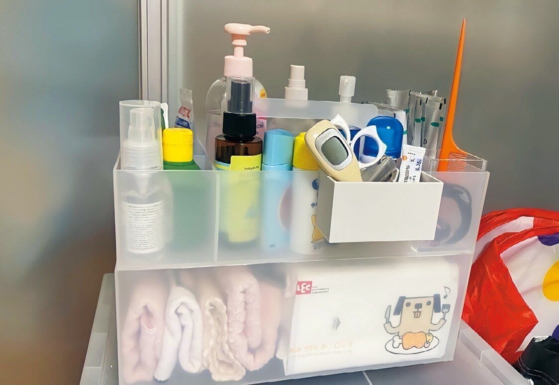 お手入れアイテムがケースからはみ出してカオス！そんな時はまるっと無印良品で解決！