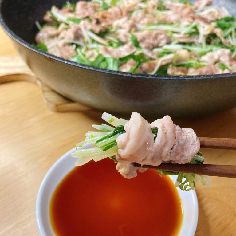6,000食の料理を作ってきた家事代行ママが疲れたときに頼る『もやしと水菜の蒸ししゃぶ』