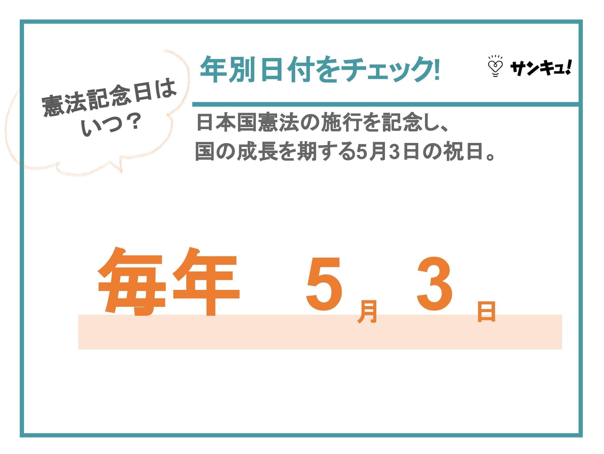 「憲法記念日」とは？いつ？意味や由来、子供向けの伝え方や過ごし方まで