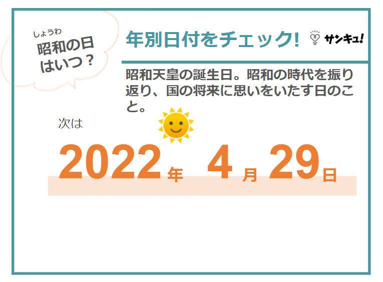 「昭和の日」はいつ？その意味や由来、制定までの変遷をわかりやすく解説