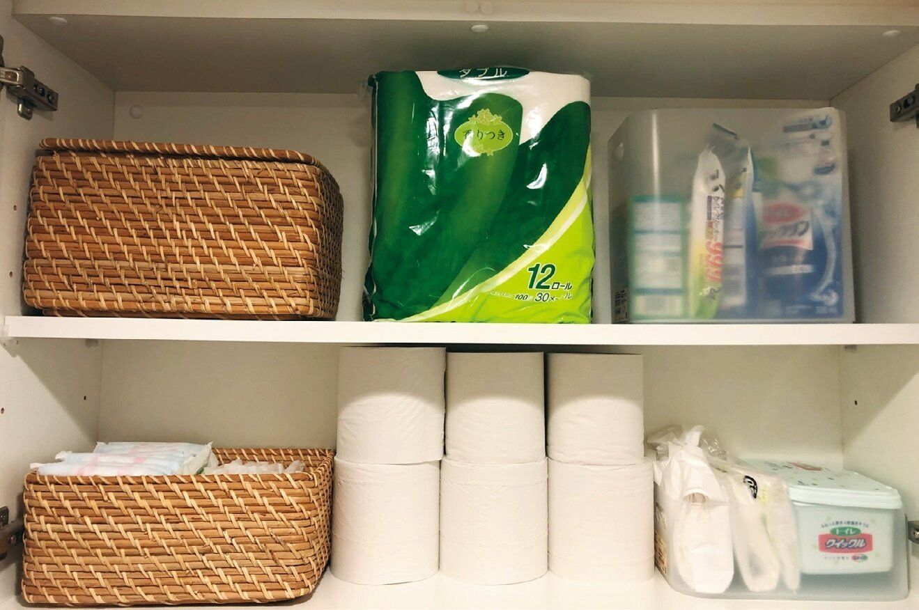 トイレの棚からナプキンが降ってきます…全部無印良品で解決！ビフォアアフター