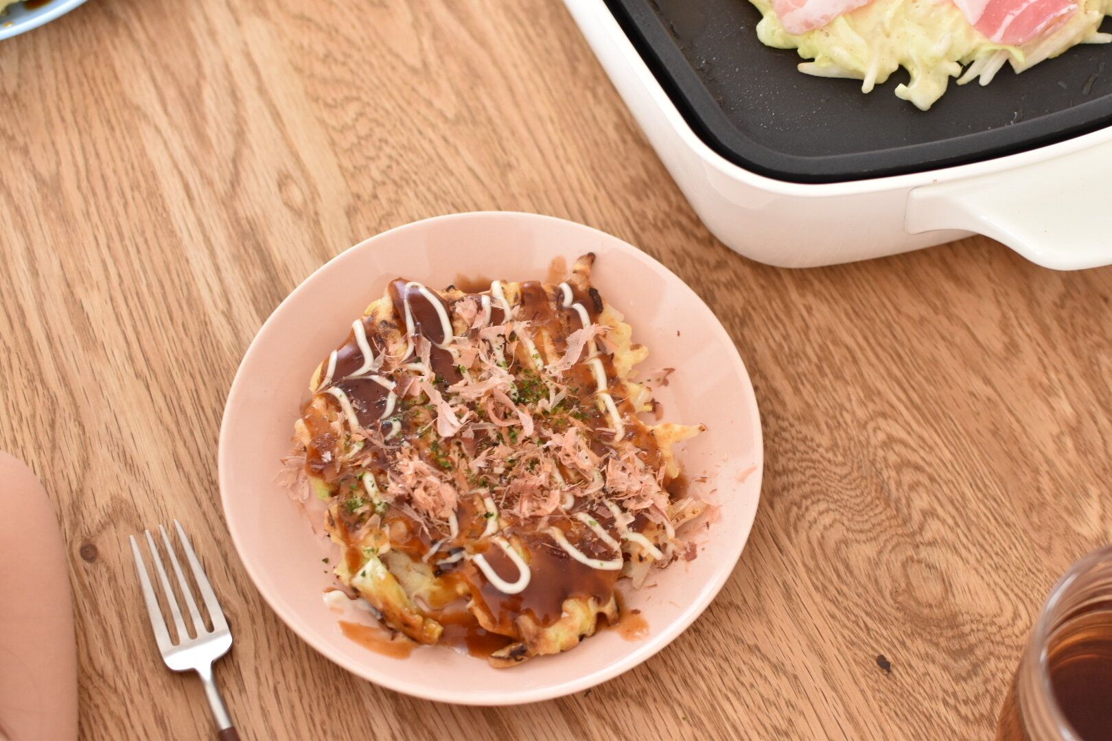 休日のご飯はふわっとシャキシャキ食感の”米粉のお好み焼き”が助かる！