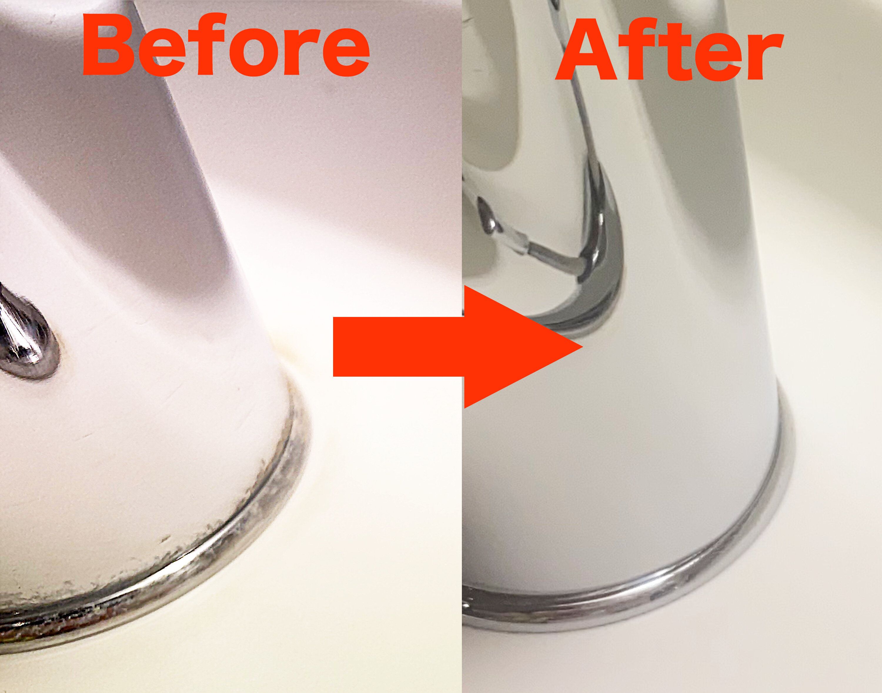 簡単にできる水垢落とし方をご紹介！専用洗剤でどこまで綺麗になるか試した結果