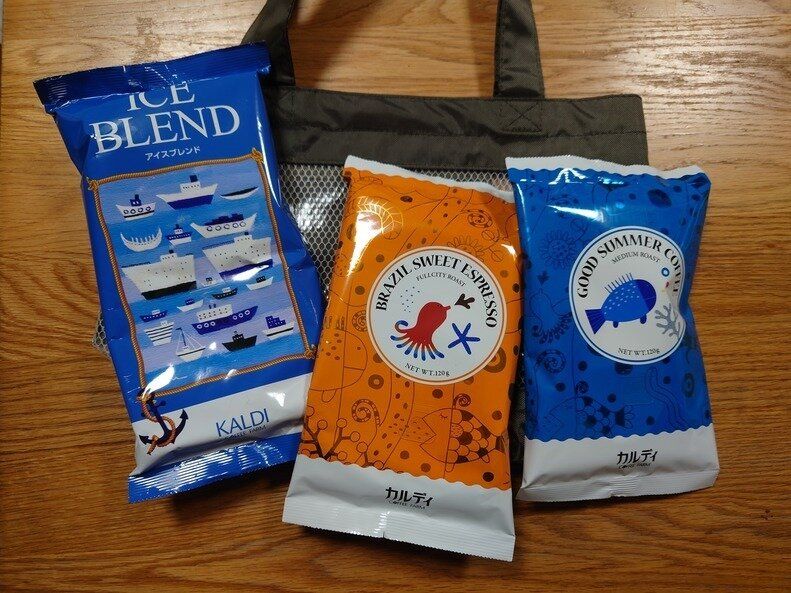 【カルディ】夏の日バッグとひんやりスイーツ