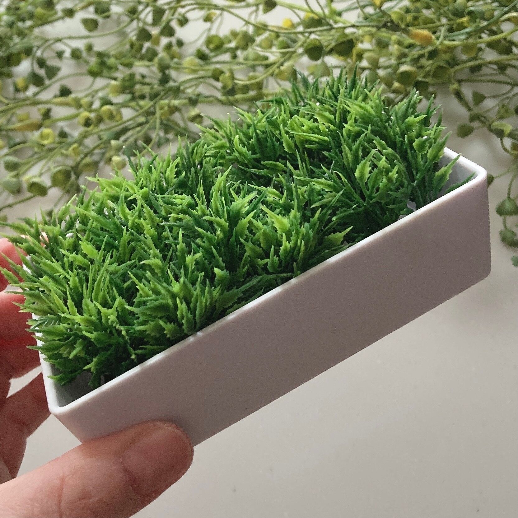 【セリア】暗くなりがちな洗面所がパッと明るく！芝モチーフのコレ一体何に使う!?