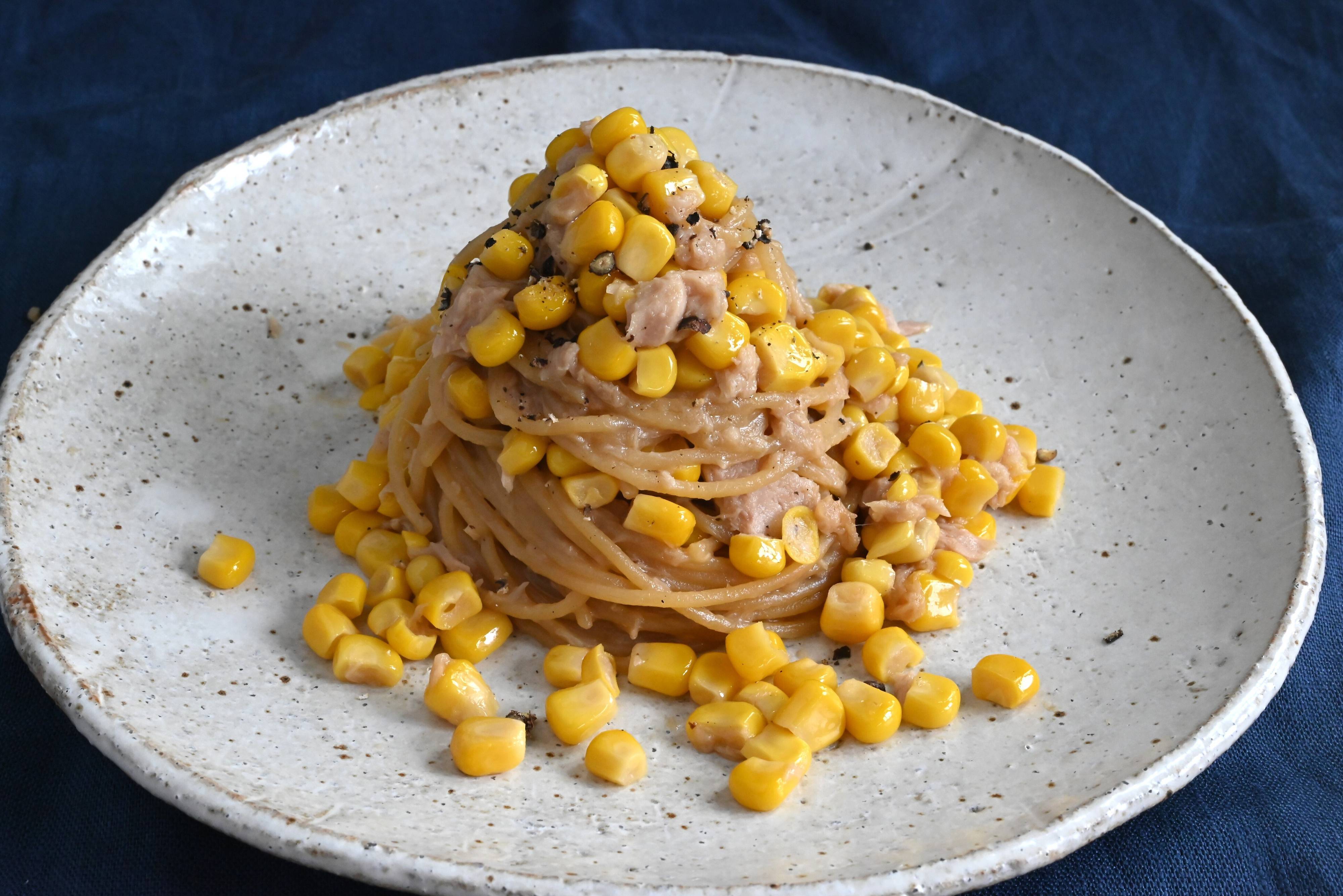 「今日は買い物行きたくない！」の救世主！包丁なし！日持ち食材だけで作る「コーンとツナのパスタ」レシピ