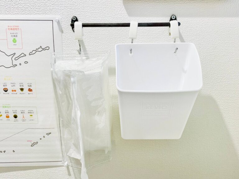 【衛生×家事ラク】トイレのタオルやめました！セリアでつくる原状回復OKなペーパータオル収納