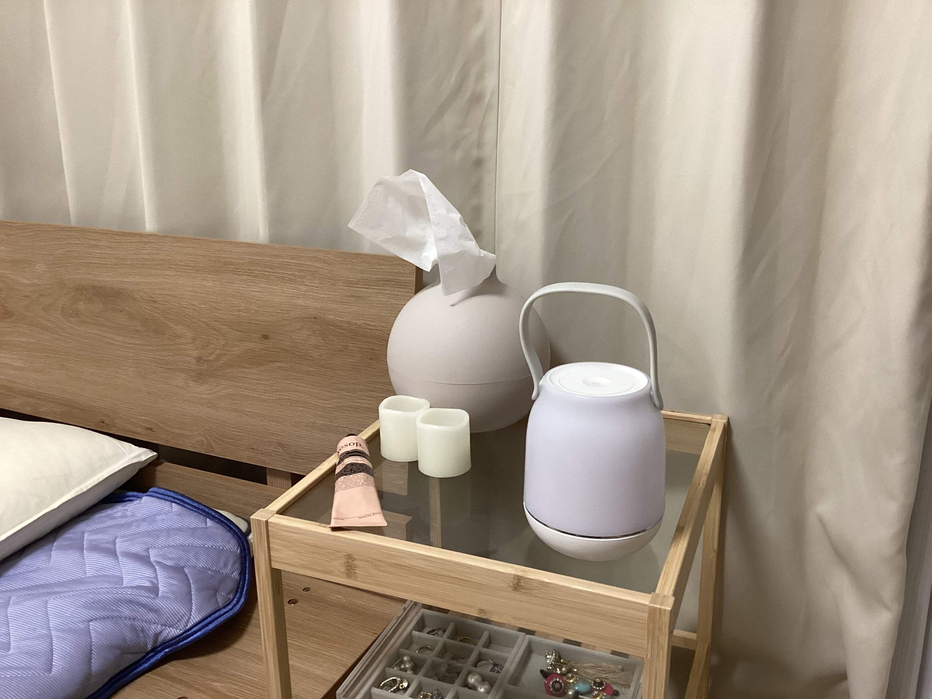 【ニトリ】USBポータブル LEDランタンが寝室で大活躍