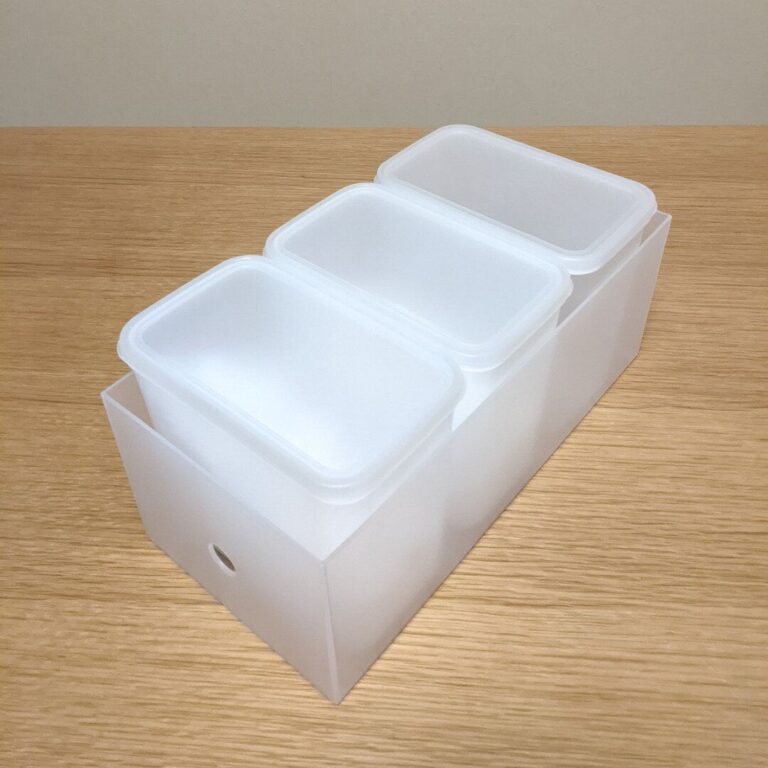 【ファイルボックスと相性バツグン】無印良品の「粉もの保存容器」は粉もの以外にも使える便利なケース